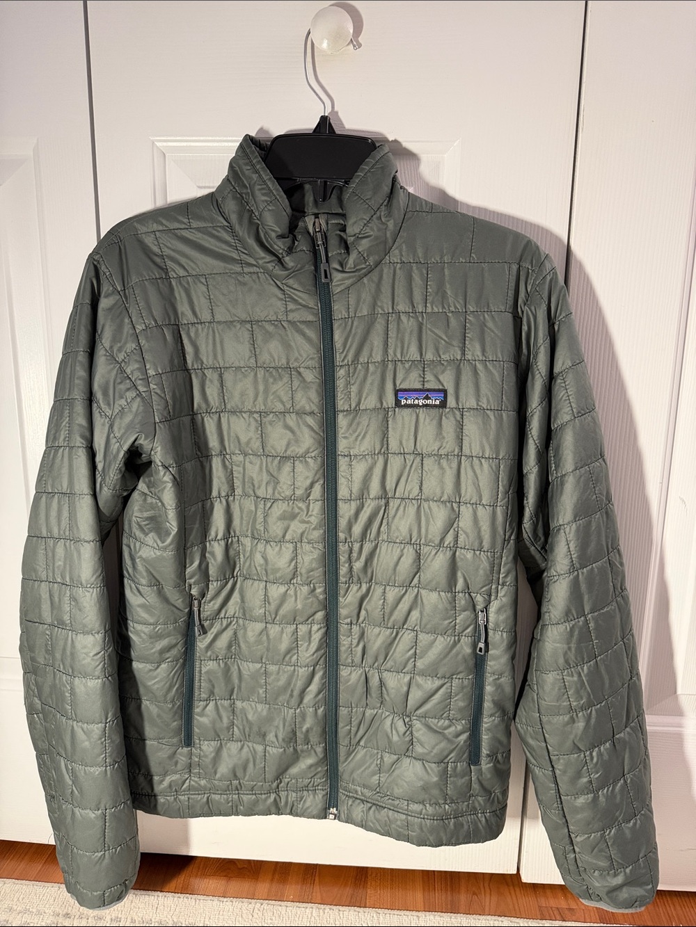 Patagonia Men’s Quilted Puffer Jacket in Olive
